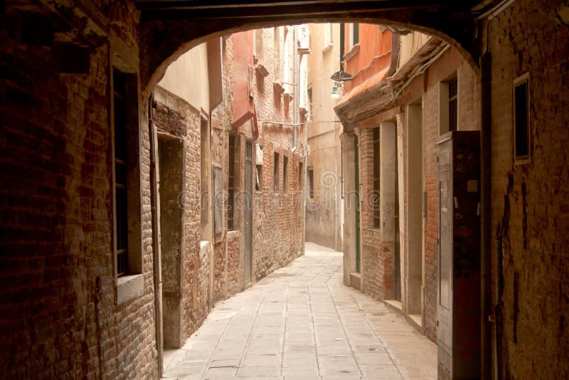 Wąska ulica w Wenecja