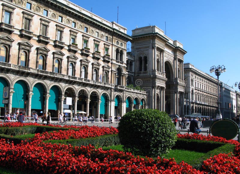 Włoch duomo square Milan obrazy stock Włoch duomo square Milan obrazy stock
