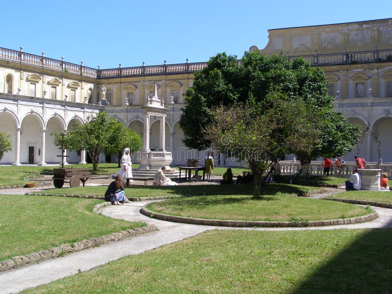 Włochy Neapol Certosa Di San Martino Przyklasztorny obrazy stock Włochy Neapol Certosa Di San Martino Przyklasztorny obrazy stock