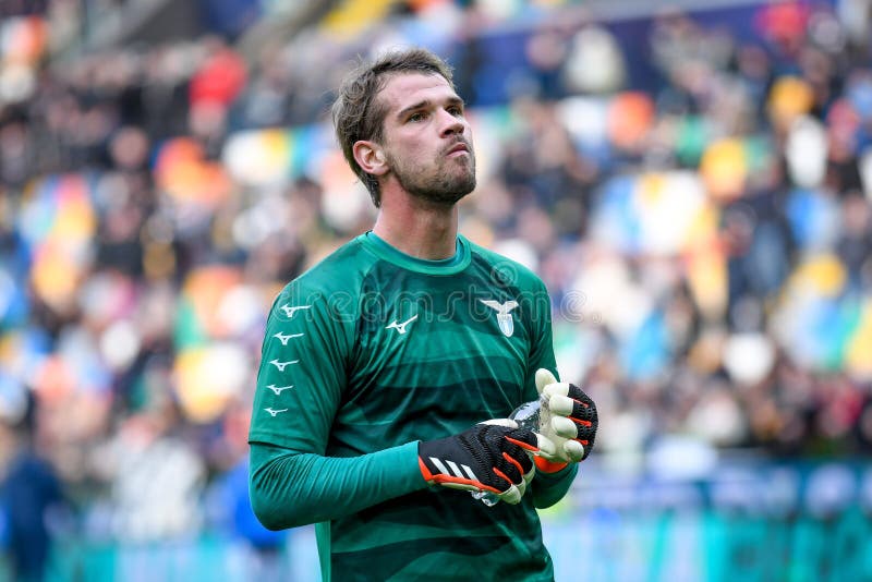 Włoska piłka nożna serie mecz udinese calcio vs ss lazio obraz stock