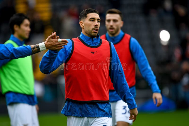 Włoska piłka nożna serie mecz udinese calcio vs ss lazio obrazy stock
