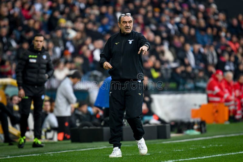 Włoska piłka nożna serie mecz udinese calcio vs ss lazio zdjęcia stock