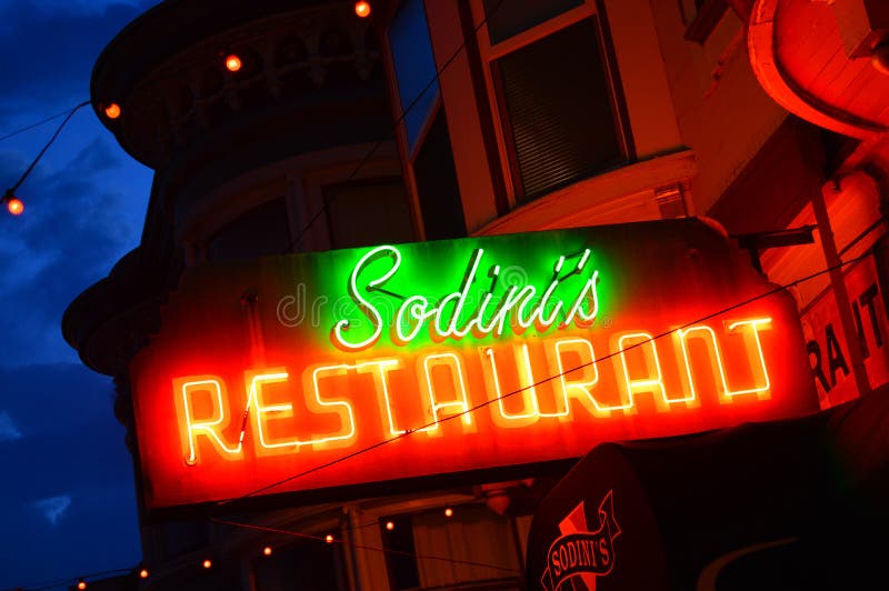 Włoska restauracja, San Francisco fotografia royalty free Włoska restauracja, San Francisco fotografia royalty free