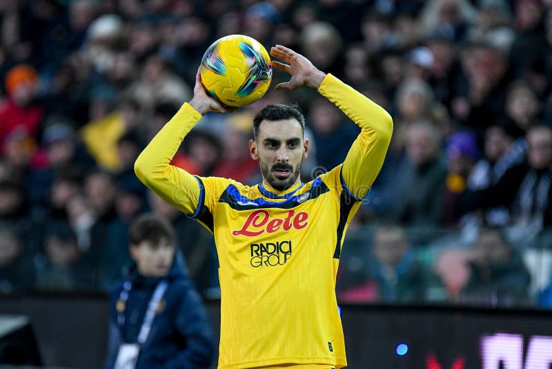 Włoski mecz piłkarski Serie A - Udinese Calcio kontra Atalanta BC (archiwum portretów obraz stock