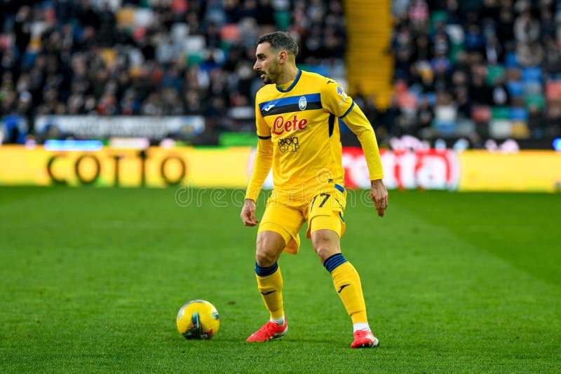 Mecz włoskiej Serie A - Udinese Calcio kontra Atalanta BC (archiwum portretów zdjęcia stock