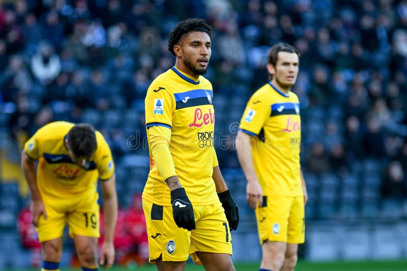 Mecz włoskiej Serie A - Udinese Calcio kontra Atalanta BC (archiwum portretów fotografia royalty free