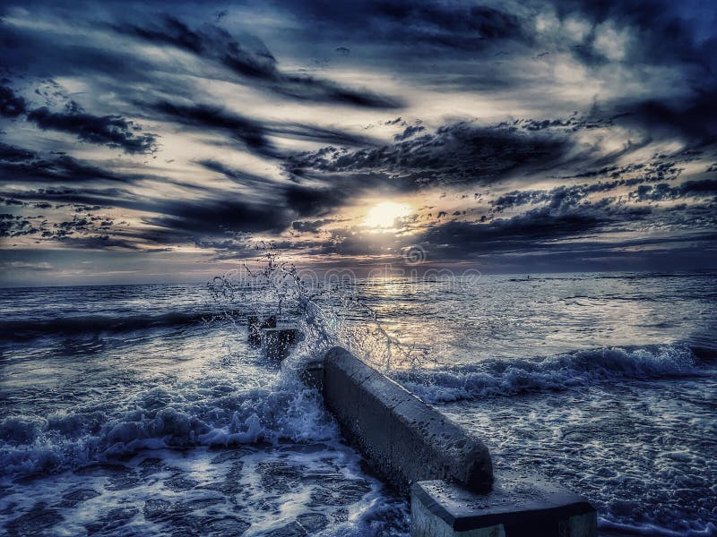 Wściekły Ocean obrazy royalty free Wściekły Ocean obrazy royalty free