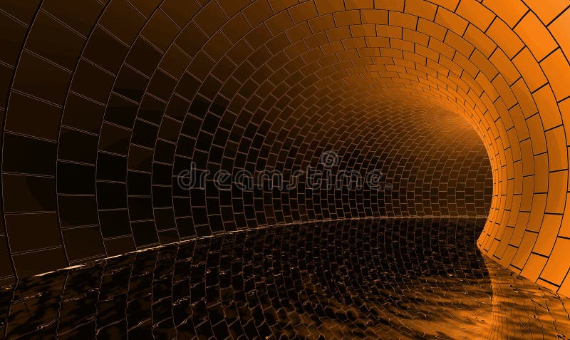 wśrodku lekkiego tajemniczego tunelu zmieniająca woda ilustracja wektor wśrodku lekkiego tajemniczego tunelu zmieniająca woda ilustracja wektor