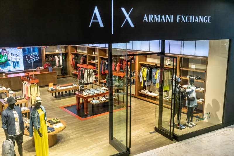 Armani Exchange Store In Central Manhattan Editorial Photo - Image of ...