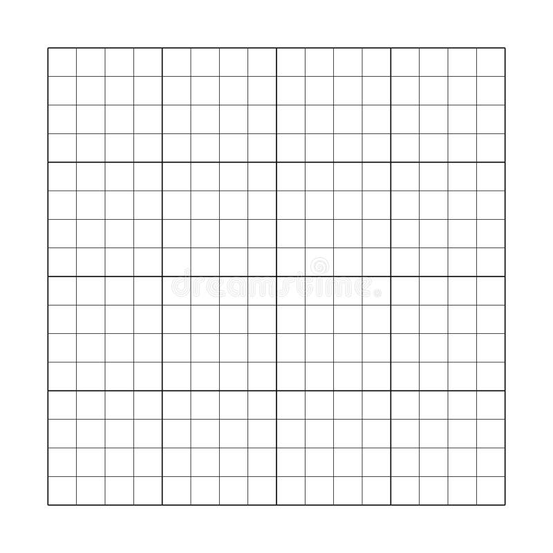 4X4 Empty Sudoku Grid  Free Printable Papercraft Templates