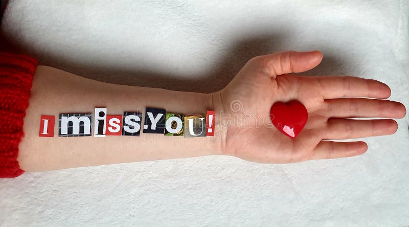 339 I Miss You Heart Stock Photos - Free & Royalty-Free Stock Photos from  Dreamstime