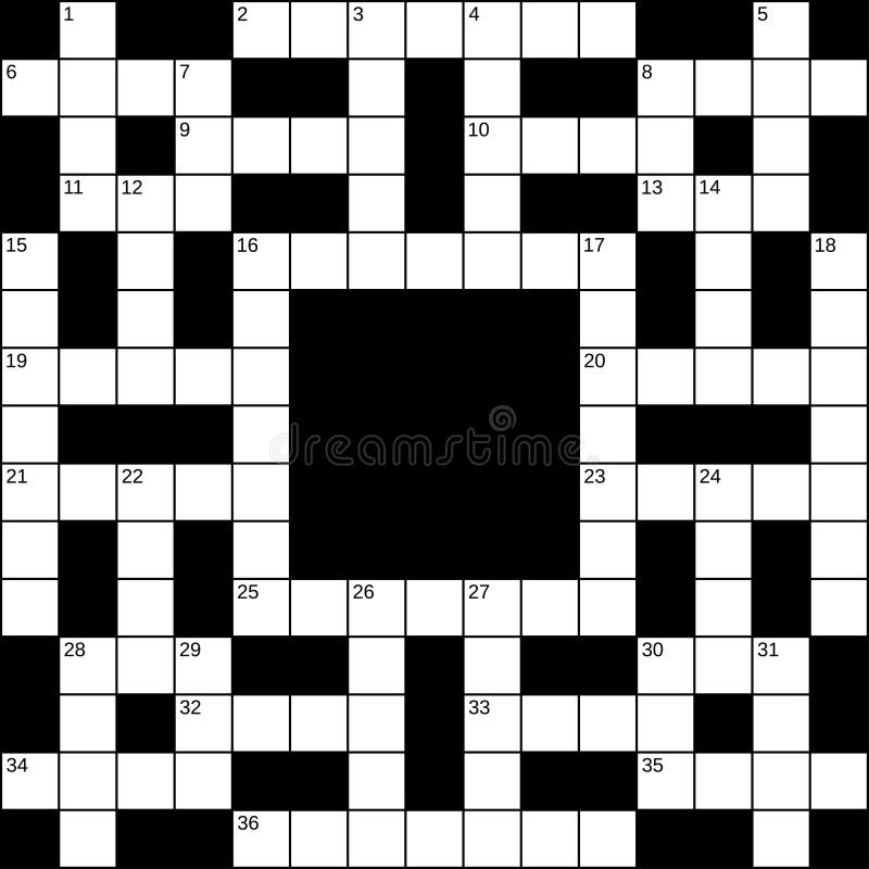 15x15 kwadraty opróżniają stylu crossword siatkę dla 36 słów z liczbami, wektorowa ilustracja royalty ilustracja 15x15 kwadraty opróżniają stylu crossword siatkę dla 36 słów z liczbami, wektorowa ilustracja royalty ilustracja