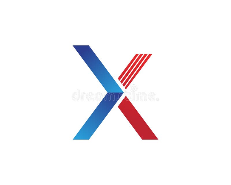 X Letter Logo Template Vector Icon Stock Vector - Illustration of race