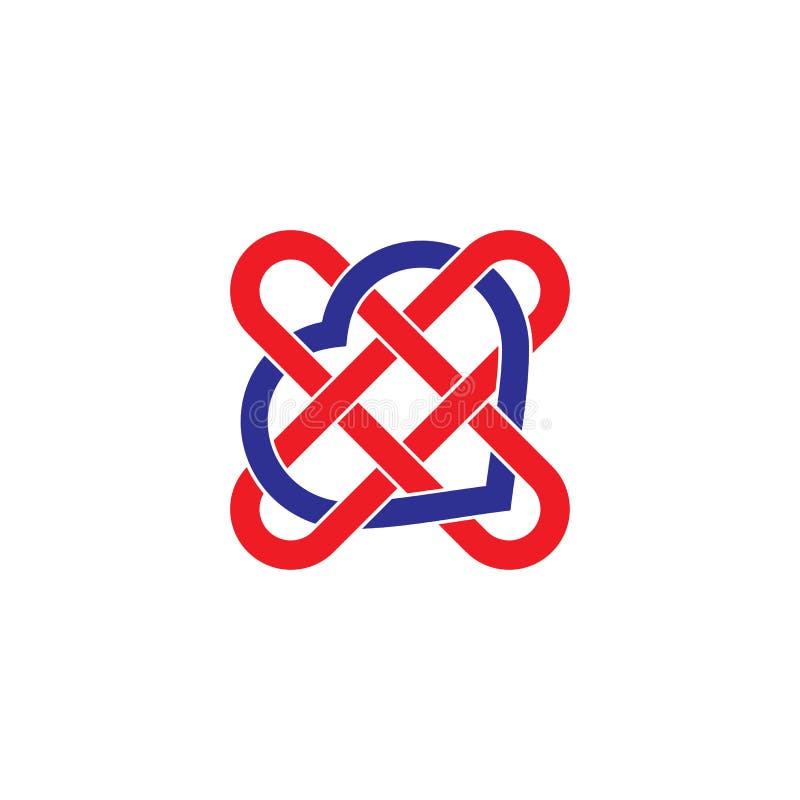 X Love Lines Art Symbol Logo Vector Stock Vector - Illustration of circle,  concept: 172477567