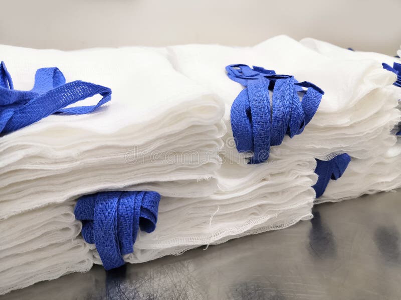 Surgical Raytec Sponges Folded Stock Image Image of folded, surgical