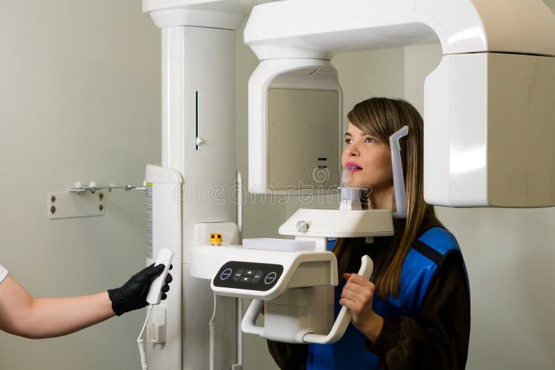 Xray Technician Makes CT Scan of Jaw Stock Photo Image of diagnostic