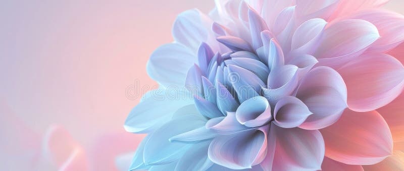 It&#x27;s perfect for copy space, with its abstract flower design and soft gradient background royalty free stock photos