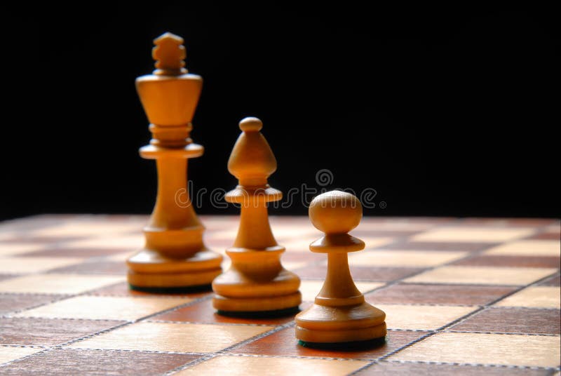 Partes De Xadrez Como Uma Metáfora Para a União Imagem de Stock - Imagem de  desafio, preto: 140423645