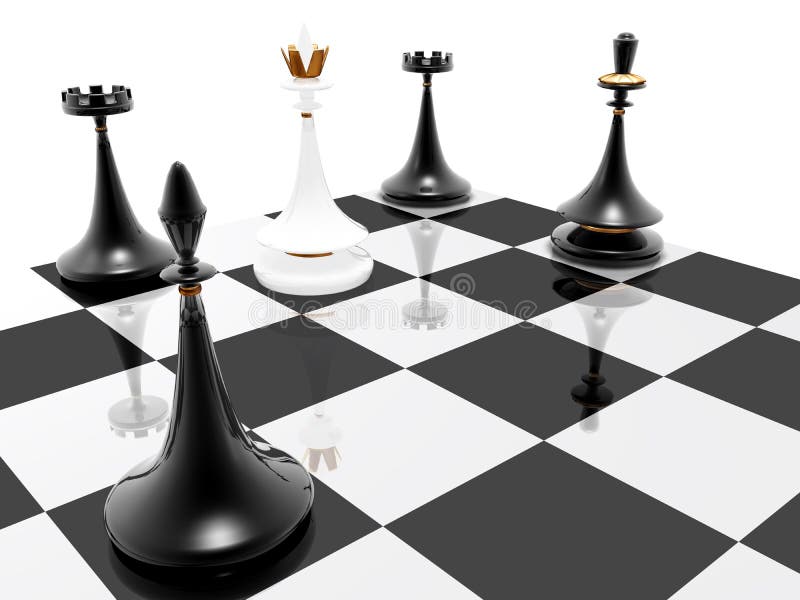 A Maneira a Mais Rápida Do Jogo Do Checkmate Da Xadrez De Ganhar