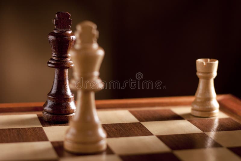 Foto de Checkmate Mão Faz Final Ganhando Movimento No Jogo De