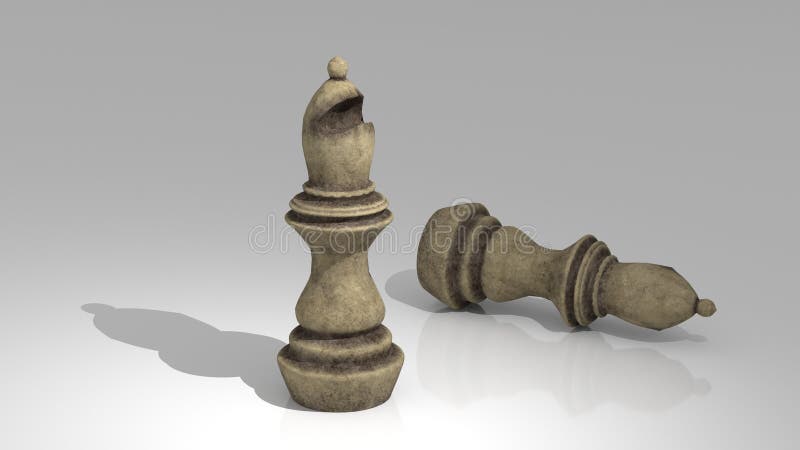 3d Renderiza a Batalha Do Jogo De Xadrez Um Ataque Agressivo Da Peça De  Xadrez Do Rei Branco. Conceito De Checkmate De Estratégia Ilustração Stock  - Ilustração de descoberta, superado: 265271759