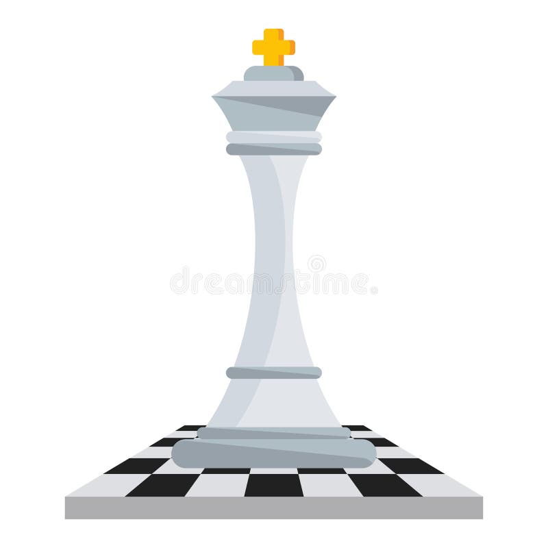 mão segurando uma peça de xadrez, símbolo de xeque-mate do jogo de  estratégia de xadrez. conceito em vetor de ilustração de desenho animado  isolado no fundo branco 4595948 Vetor no Vecteezy