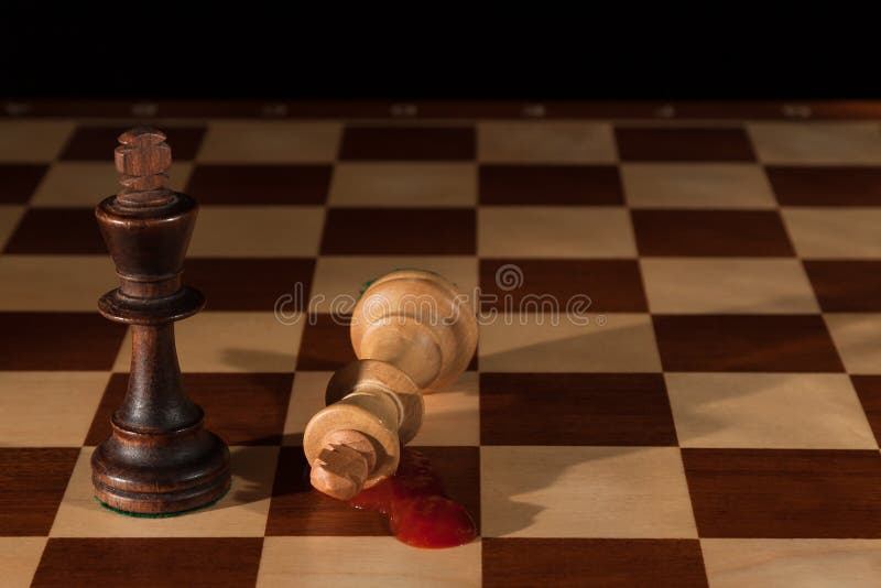 Xadrez 2 Reis Em Um Tabuleiro De Xadrez Foto de Stock - Imagem de xadrez,  jogo: 108057208