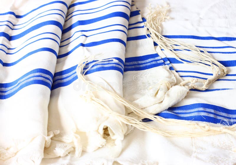 Xaile de oração - Tallit, símbolo religioso judaico imagem de stock Xaile de oração - Tallit, símbolo religioso judaico imagem de stock