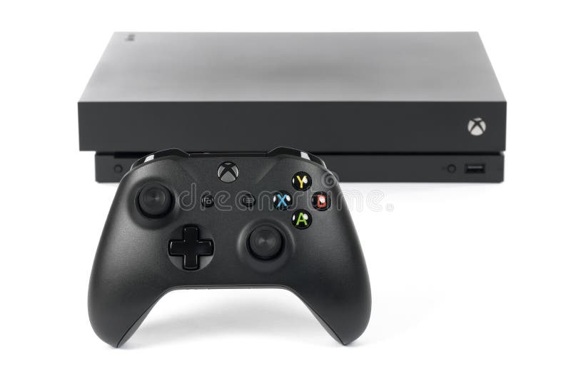 Xbox Jeden X hazardu system Microsoft fotografia stock Xbox Jeden X hazardu system Microsoft fotografia stock