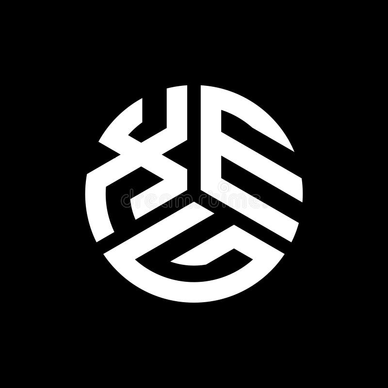 Xeg Letter Logo Design On Black Background Xeg Creative Initials