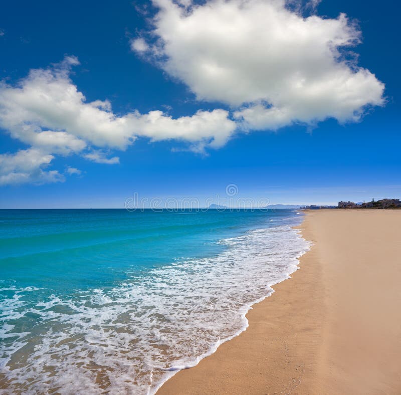 Xeraco Jaraco Beach in Valencia Spain Stock Photo - Image of ...