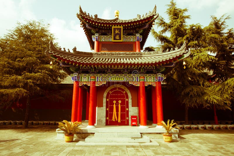 ` XI eine Guangren-Tempel alte chinesische Architektur Gulou stockfoto ` XI eine Guangren-Tempel alte chinesische Architektur Gulou stockfoto