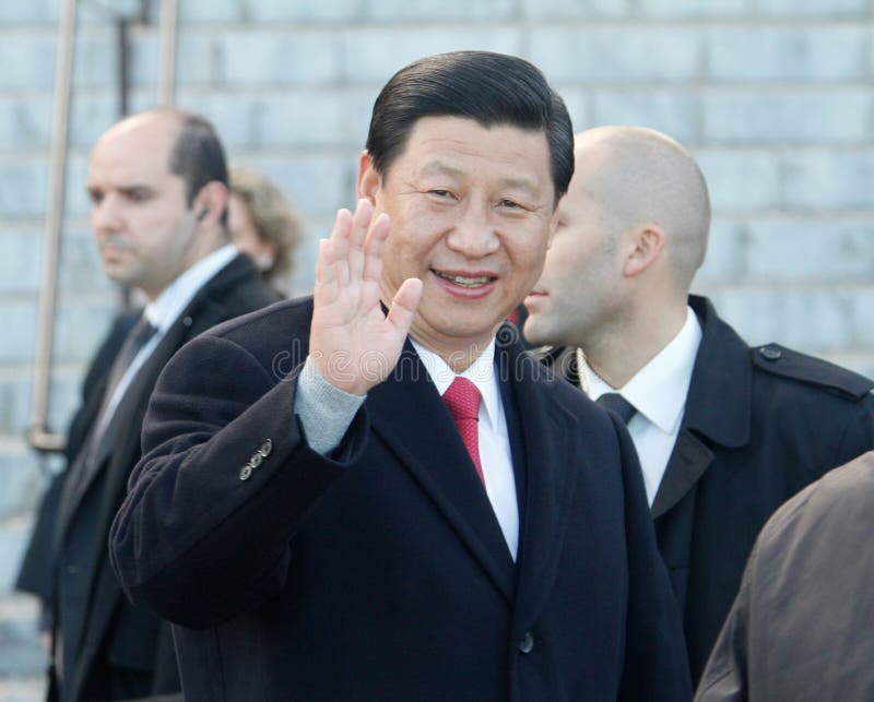 China prime minister xi Jinping seen during a visit to the island of Majorca, Spain