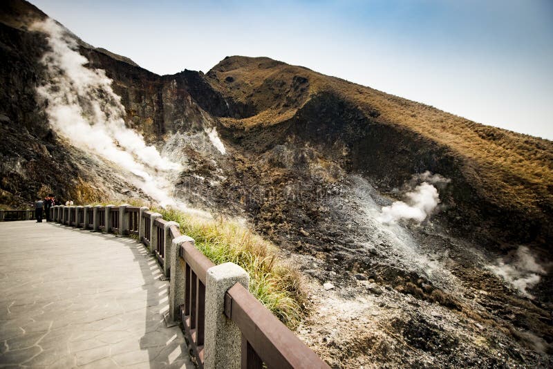 Xiaoyoukeng active crater in Datun post volcano area