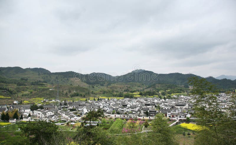 Xidi village panorama