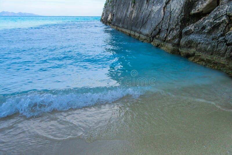 Xigia wyrzucać na brzeg, siarczane wiosny, Zakynthos wyspa fotografia royalty free Xigia wyrzucać na brzeg, siarczane wiosny, Zakynthos wyspa fotografia royalty free