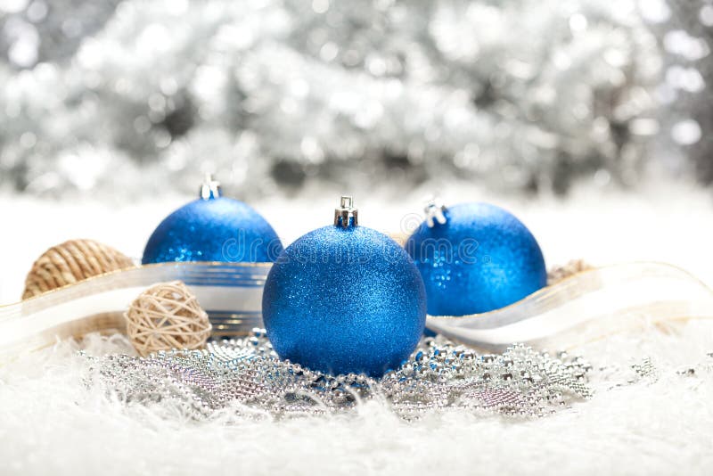 Xmas decoration - blue balls