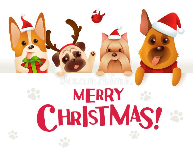 Christmas Dogs Stock Illustrations 1 936 Christmas Dogs Stock Illustrations Vectors Clipart Dreamstime