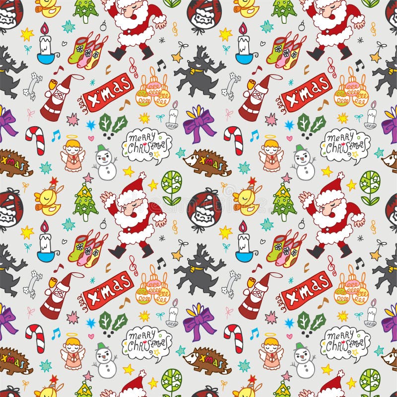 Xmas seamless pattern