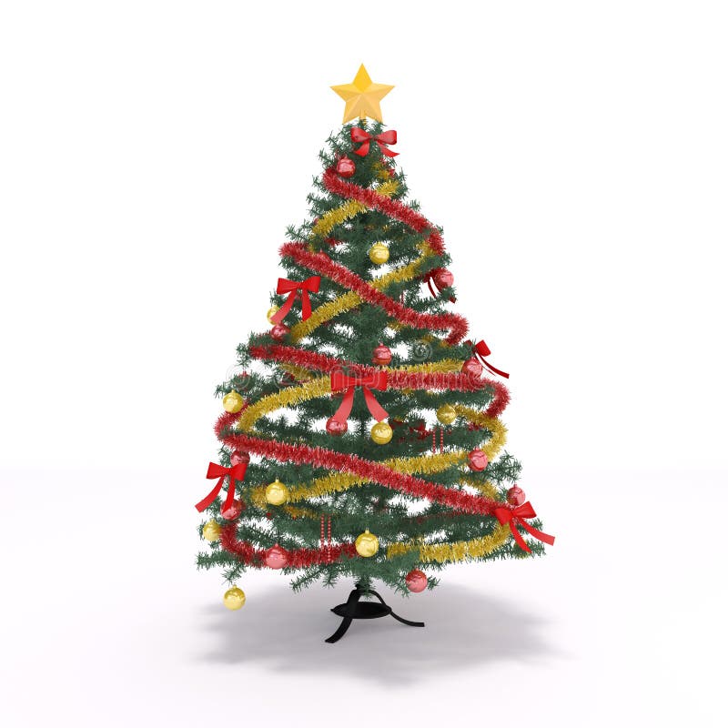 Xmas tree stock illustration