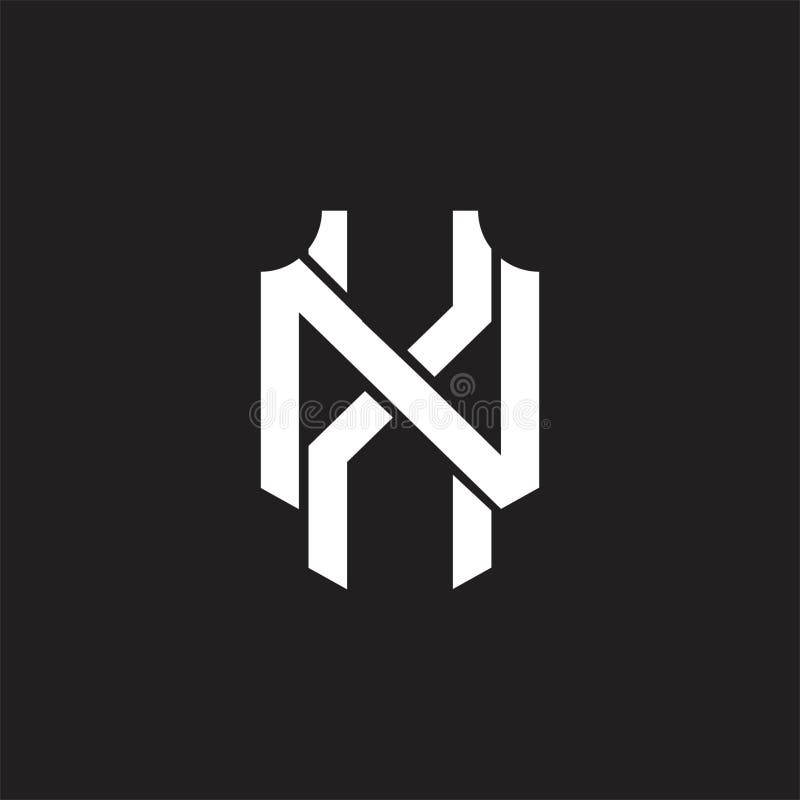 XN Logo monogram design template stock illustration