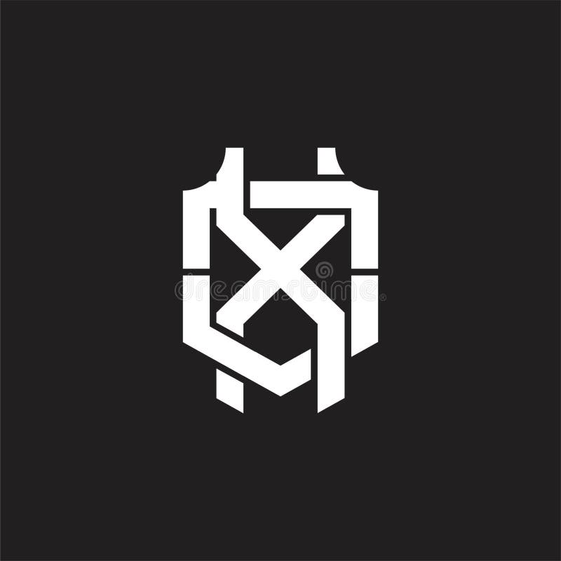 XO Logo monogram design template royalty free illustration