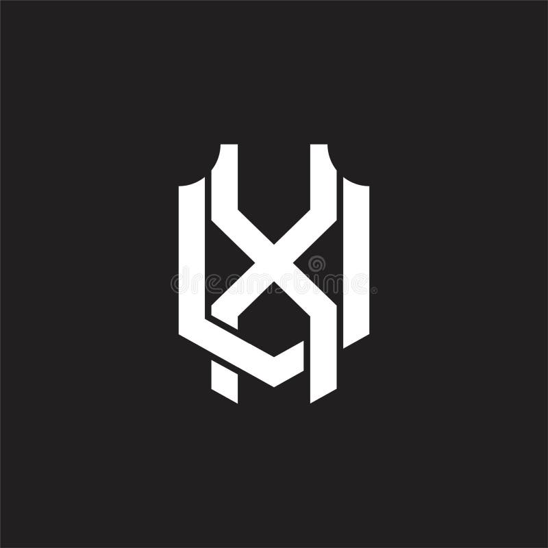 XU Logo monogram design template stock illustration