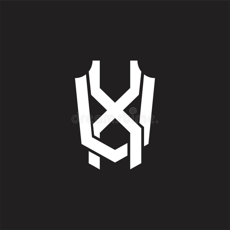XV Logo monogram design template vector illustration