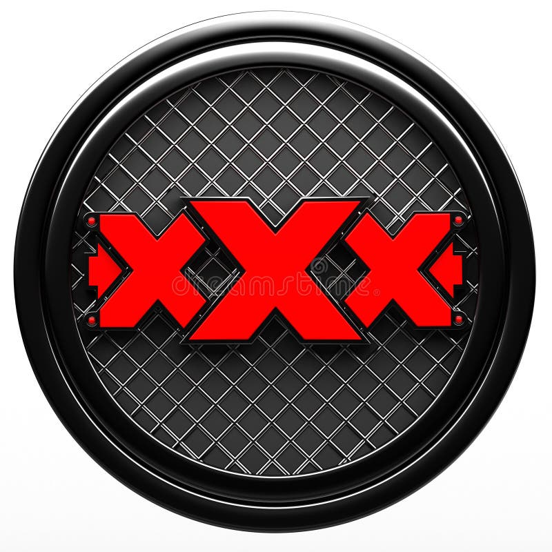 Xxx σημάδι στο άσπρο υπόβαθρο απεικόνιση αποθεμάτων