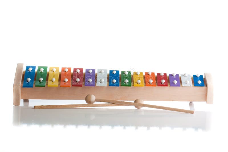 Xylophone in multi colours stock photo. Image of instrument 16039248