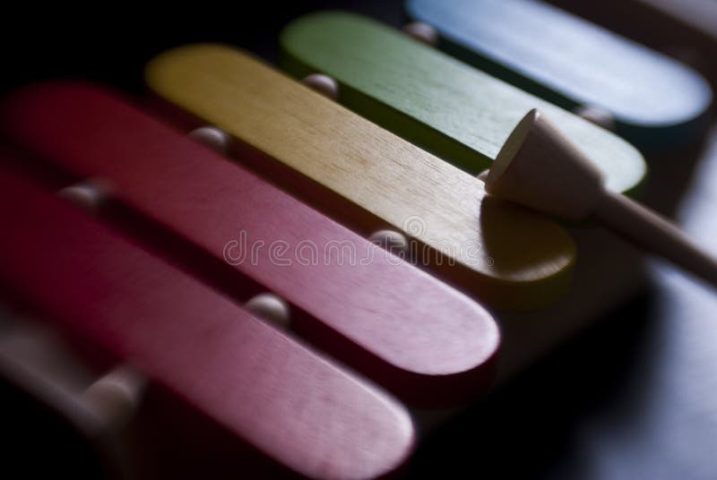 Xylophone variopinto fotografia stock Xylophone variopinto fotografia stock