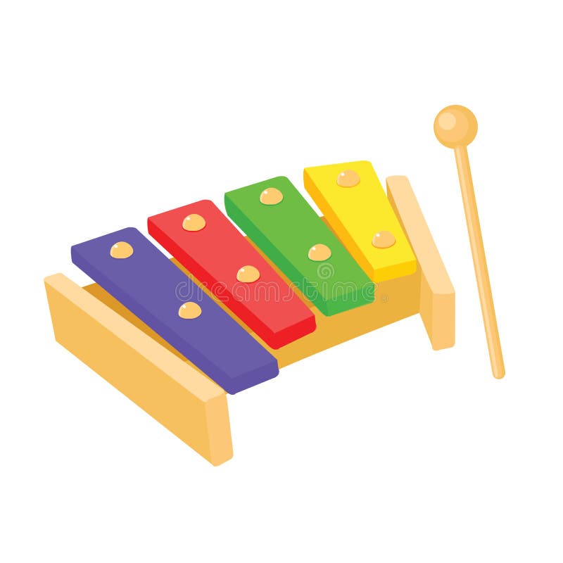 Xylophone Vector Collection Design Stock Vector Illustration of child, preschool 122413504