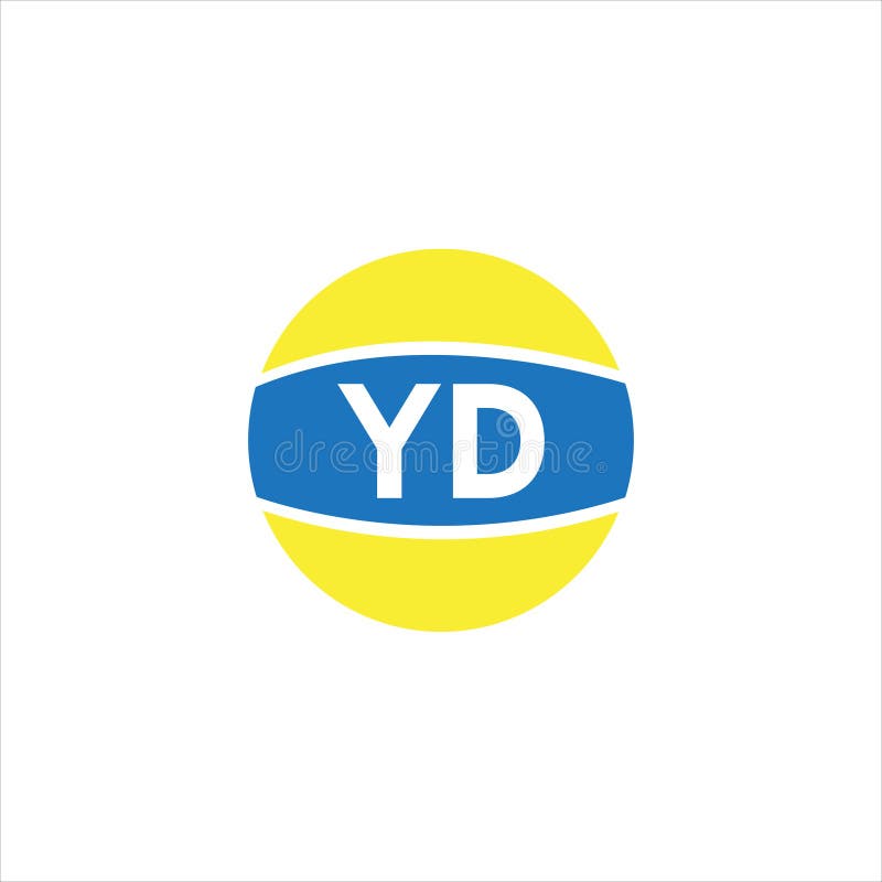 Y D letter logo monogram royalty free illustration