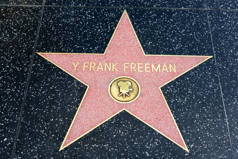 HOLLYWOOD, CA - February 06: Y. Frank Freeman star on Hollywood Walk of Fame in Hollywood, California on Feb. 6, 2018. HOLLYWOOD, CA - February 06: Y. Frank Freeman star on Hollywood Walk of Fame in Hollywood, California on Feb. 6, 2018.